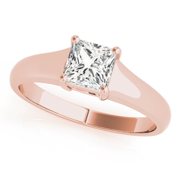 18K Rose Gold 3/4 ct tw Solitaire Diamond Engagement Ring