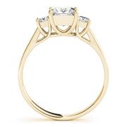 18K Yellow Gold 1 ct tw Three Stone Diamond Engagement Ring