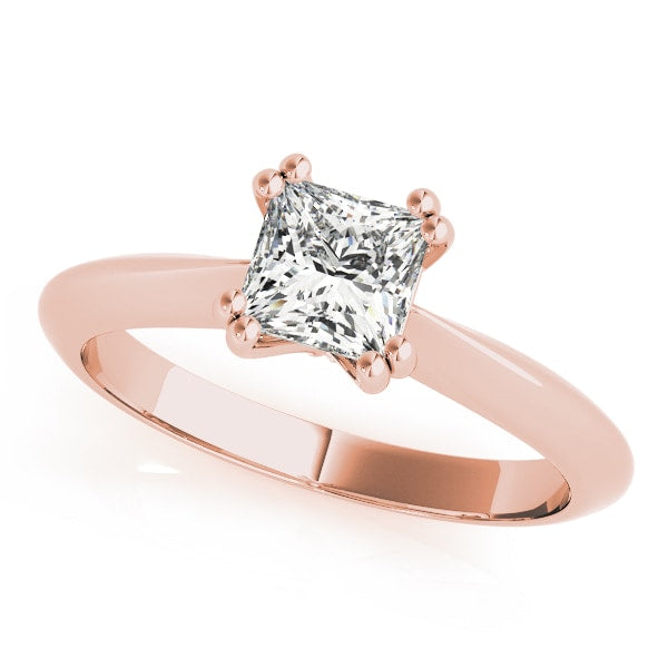 18K Rose Gold 5/8 ct tw Solitaire Diamond Engagement Ring