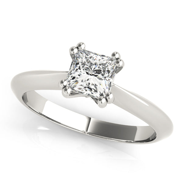 14K White Gold 5/8 ct tw Solitaire Diamond Engagement Ring