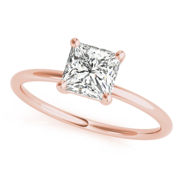 18K Rose Gold 5/8 ct tw Solitaire Diamond Engagement Ring