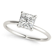 Platinum 5/8 ct tw Solitaire Diamond Engagement Ring