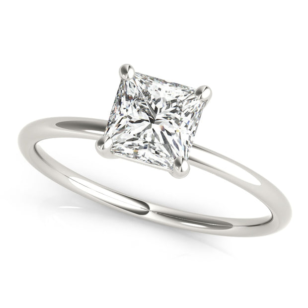 Platinum 5/8 ct tw Solitaire Diamond Engagement Ring