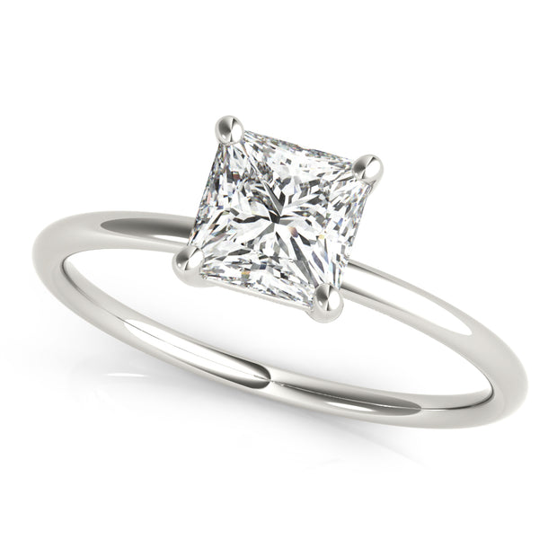 14K White Gold 5/8 ct tw Solitaire Diamond Engagement Ring