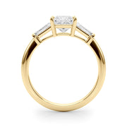 14K Yellow Gold 1 ct tw Three Stone Diamond Engagement Ring