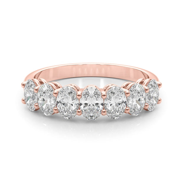 14K Rose Gold 1 ct tw Diamond Wedding Ring