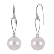 14KT White Gold Freshwater Pearl Earring