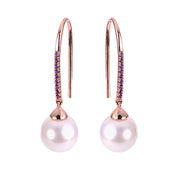 14KT Rose Gold Freshwater Pearl Earring