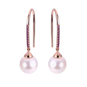 14KT Rose Gold Freshwater Pearl Earring