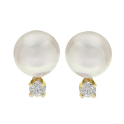 14KT Yellow Gold Akoya Pearl Earring