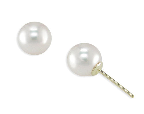 18KT Yellow Gold Akoya Pearl Earring