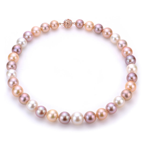 14KT Rose Gold Freshwater Pearl Necklace