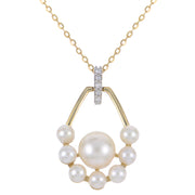 14KT Yellow Gold Freshwater Pearl Necklace