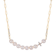 14KT Yellow Gold Freshwater Pearl Necklace