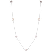 14KT White Gold Freshwater Pearl Necklace
