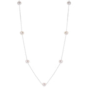 14KT White Gold Freshwater Pearl Necklace