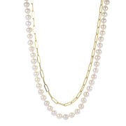 14KT Yellow Gold Freshwater Pearl Necklace