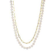14KT Yellow Gold Freshwater Pearl Necklace