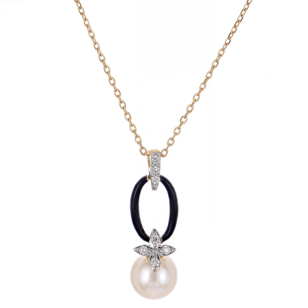 14KT Yellow Gold Freshwater Pearl Necklace