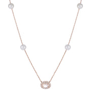 14KT Rose Gold Freshwater Pearl Necklace