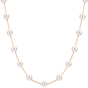 14KT Yellow Gold Freshwater Pearl Necklace