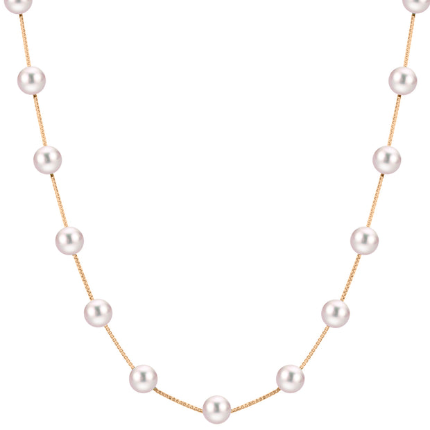 14KT Yellow Gold Freshwater Pearl Necklace