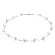 14KT White Gold Freshwater Pearl Necklace