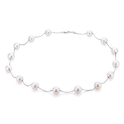 14KT White Gold Freshwater Pearl Necklace