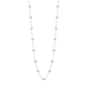 14KT Rose Gold Akoya Pearl Necklace