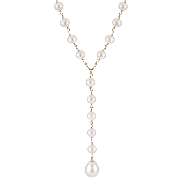 14KT Yellow Gold Freshwater Pearl Necklace