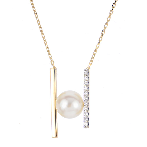 14KT Yellow Gold Freshwater Pearl Necklace