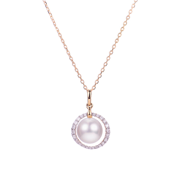 14KT Yellow Gold Freshwater Pearl Pendant