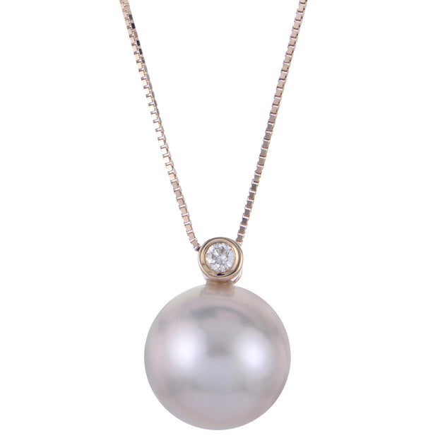 14KT Rose Gold Freshwater Pearl Pendant