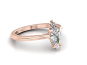 Clarissa Pear Shaped Solitaire Engagement Ring (0.54cttw.)