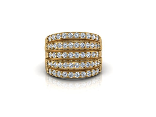 CELESTINA Multirow Diamond Fashion Ring (1.76 cttw.)