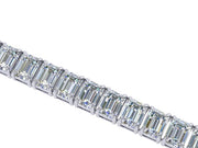 Samantha Emerald Cut Diamond Tennis Bracelet (17.00cttw.)