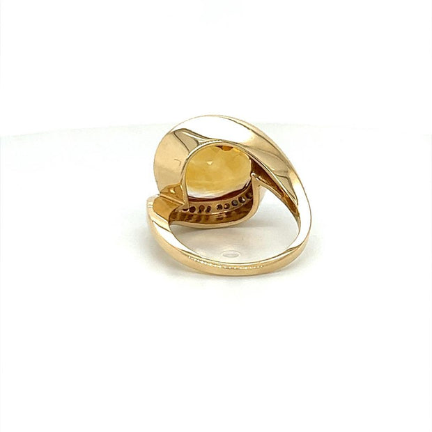 Citrus Citrine & Diamond Fashion Ring (6.05cttw.)
