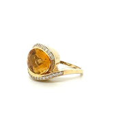Citrus Citrine & Diamond Fashion Ring (6.05cttw.)