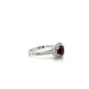 Deauville Rhodolite Garnet & Diamond Gemstone Ring (1.23cttw.)