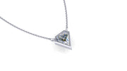 Custom Fancy Shape Diamond Bezel Pendant (0.60cttw.)