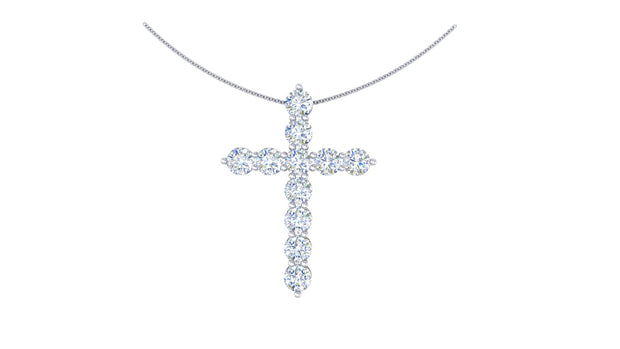 Diamond Cross Pendant (3.36cttw)