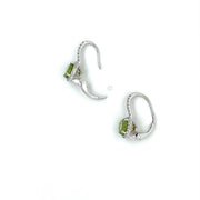 Auray Peridot & Diamond Halo Earrings (2.22cttw.)