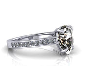 Mayven Pear Black Diamond Engagement Ring (2.21cttw.)
