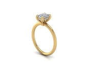 Reese Solitaire Hidden Halo Radiant Cut Diamond Engagement Ring (1.28cttw.)