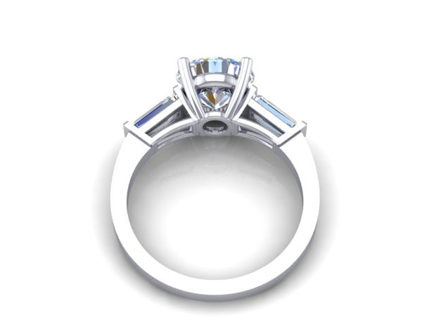 Tinsley Three Diamond Engagement Ring (2.70cttw.)