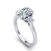 Delia Three Stone Diamond Engagement Ring (2.30cttw.)