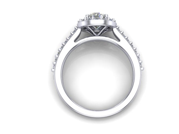 Polly Diamond Halo Engagement Ring (1.16cttw.)