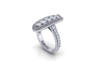 Quincie Milgrain Diamond Fashion Ring (1.13cttw.)