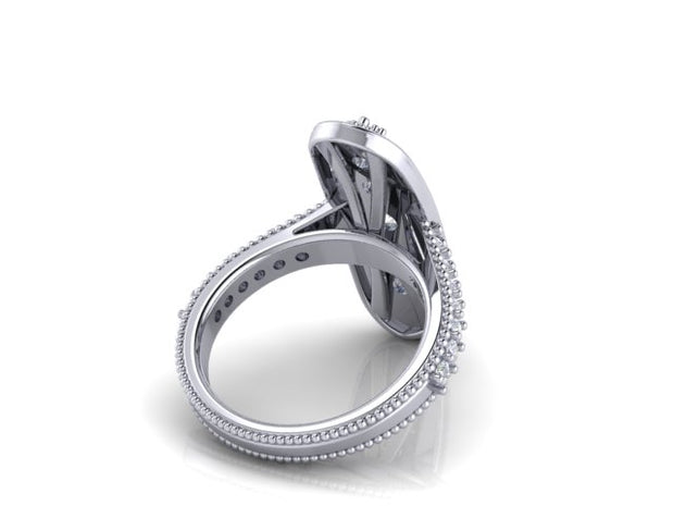 Quincie Milgrain Diamond Fashion Ring (1.13cttw.)