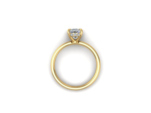 Beauty Hidden Halo Diamond Engagement Ring (2.08cttw.)